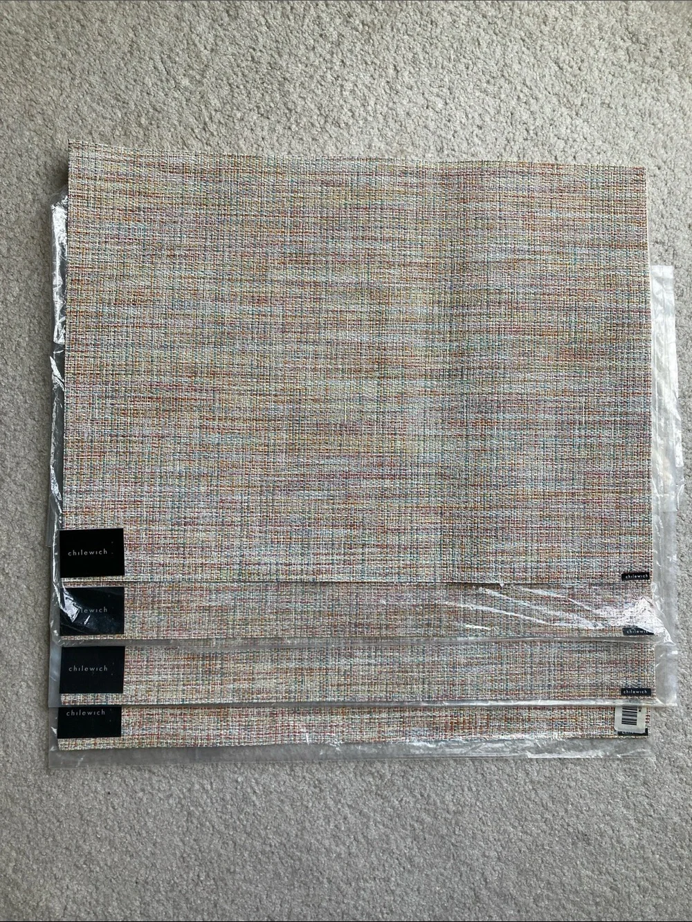 Chilewich boucle pastel set of 4 placemats